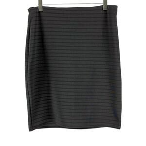 RAINBOW Vintage Y2K Black Pencil Bodycon Lined Skirt